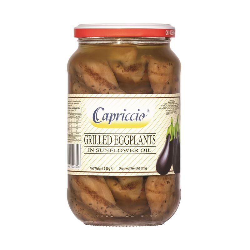 Capriccio – Eggplants in Sunflower Oil 550g