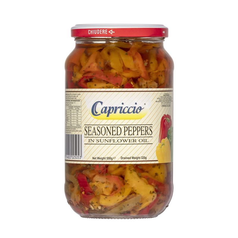 Capriccio – Seasoned Peppers 550g
