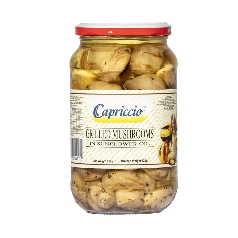 Capriccio – Pizzaiola Style Sliced Mushrooms 550g
