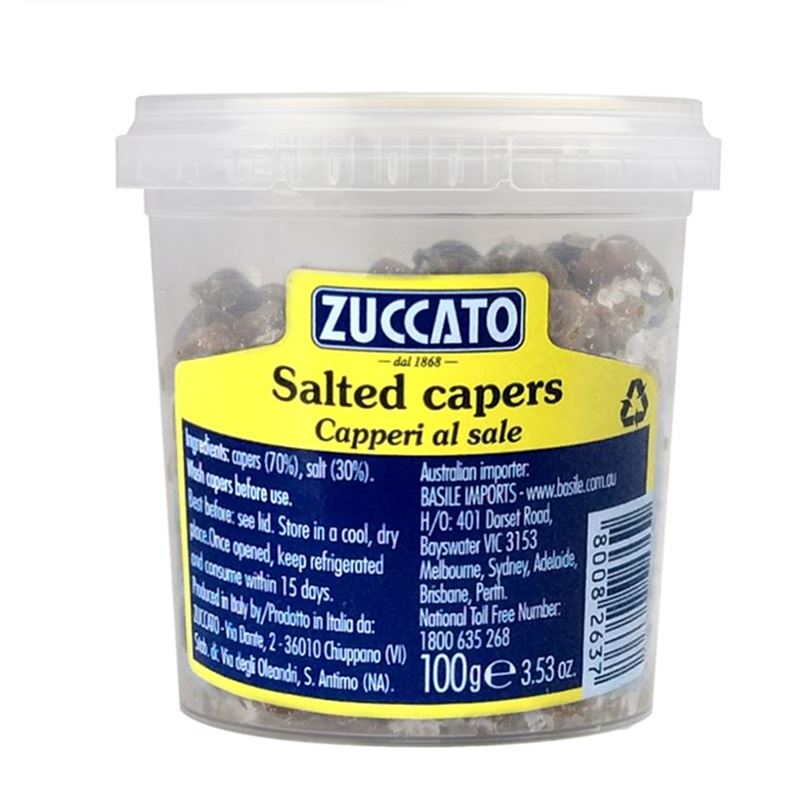 Zuccato – Smaller Salted Capers 100g