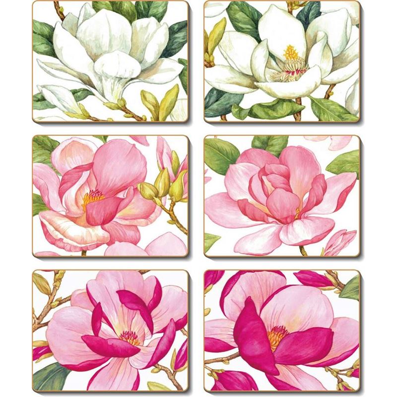 Cinnamon – Magnolia Garden Coaster 11×9.5cm Set of 6