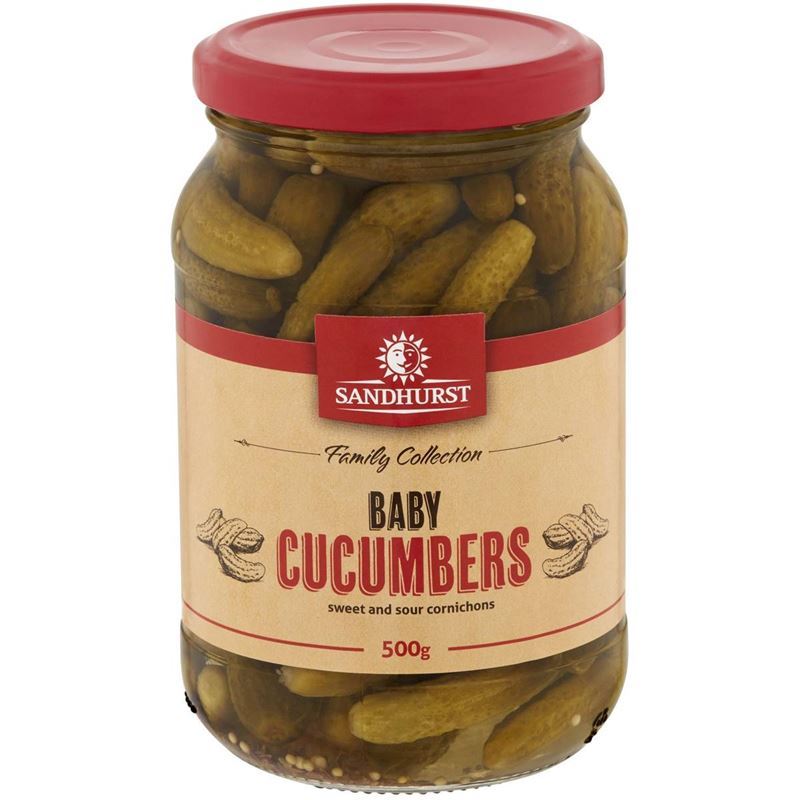 Sandhurst – Baby Cucumbers 500g