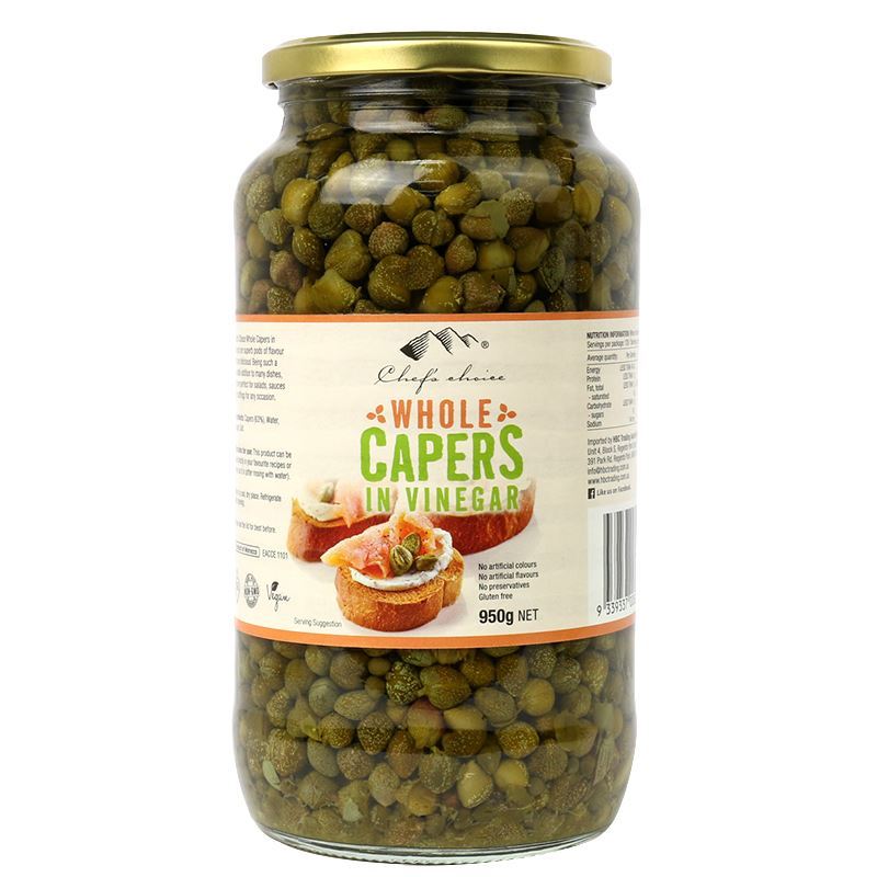 Chef’s Choice – Whole Capers in Vinegar 950g