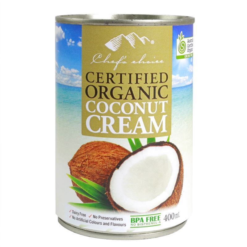 Chef’s Choice –  Organic Coconut Cream 20% Fat 400ml