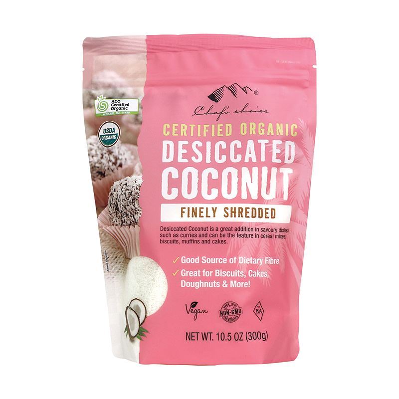 Chef’s Choice –  Organic Dessicated Coconut Fine 300g