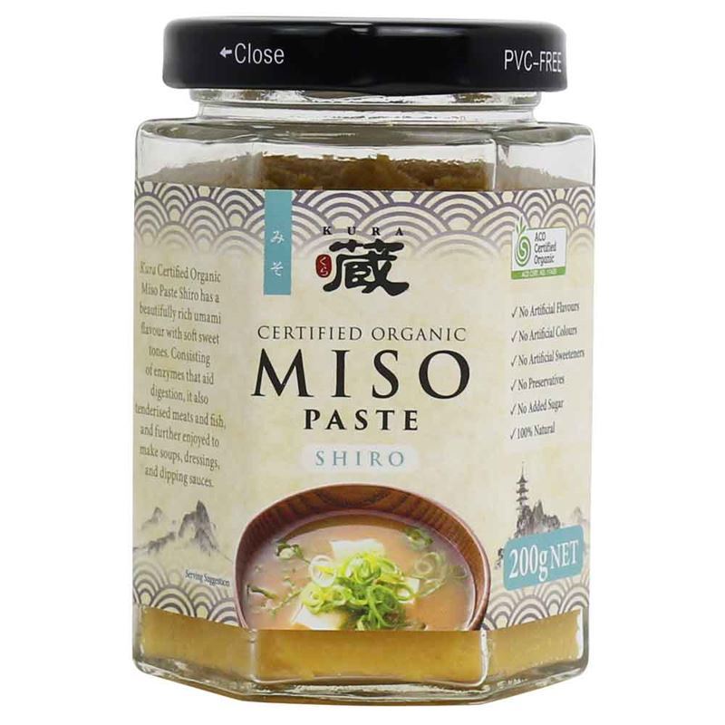 Kura – Organic Miso Paste Shiro 200g