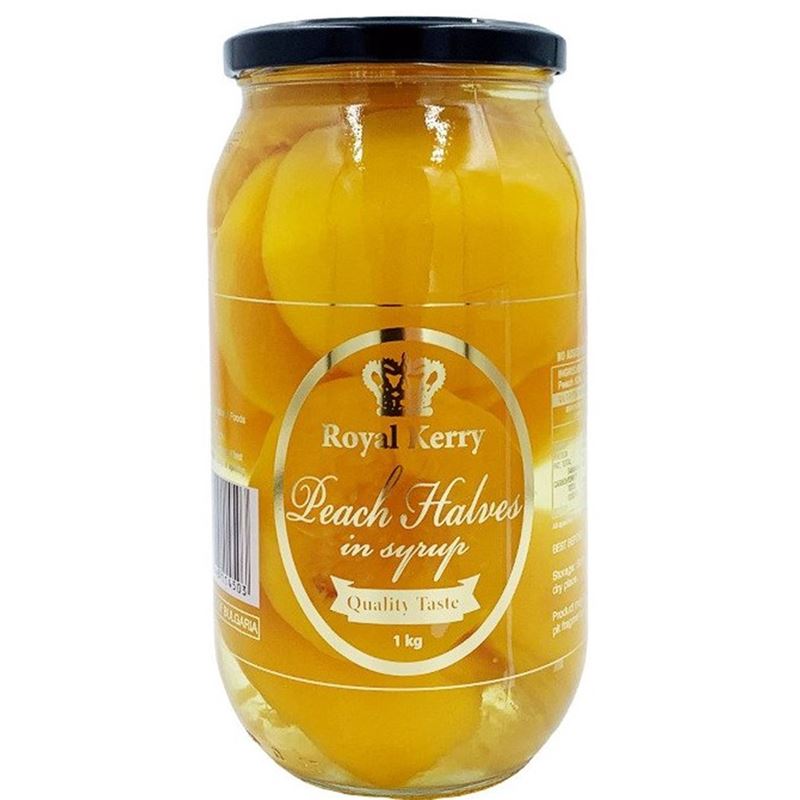 Royal Kerry – Peach Halves in Syrup 1kg