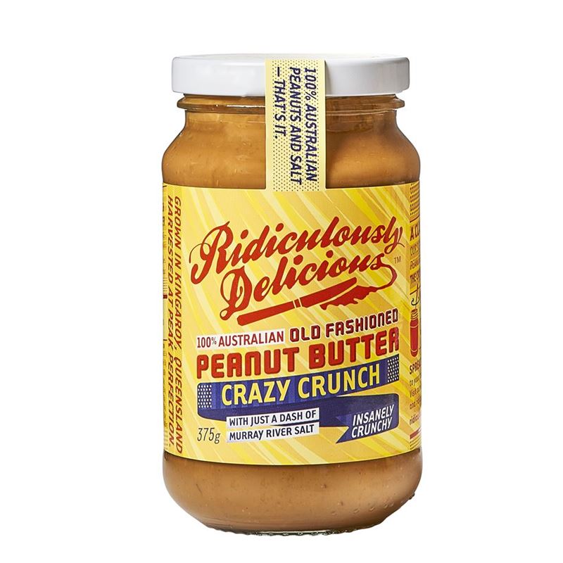 Ridiculously Delicious – Crazy Crunch Peanut Butter 375g