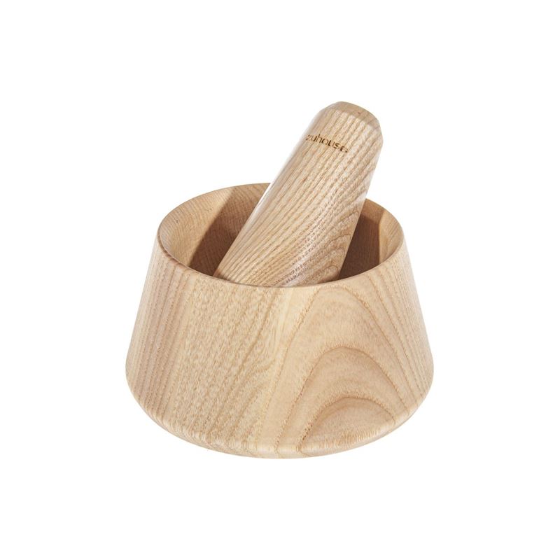 Zuhause – Scandi Ash Wood Mortar & Pestle