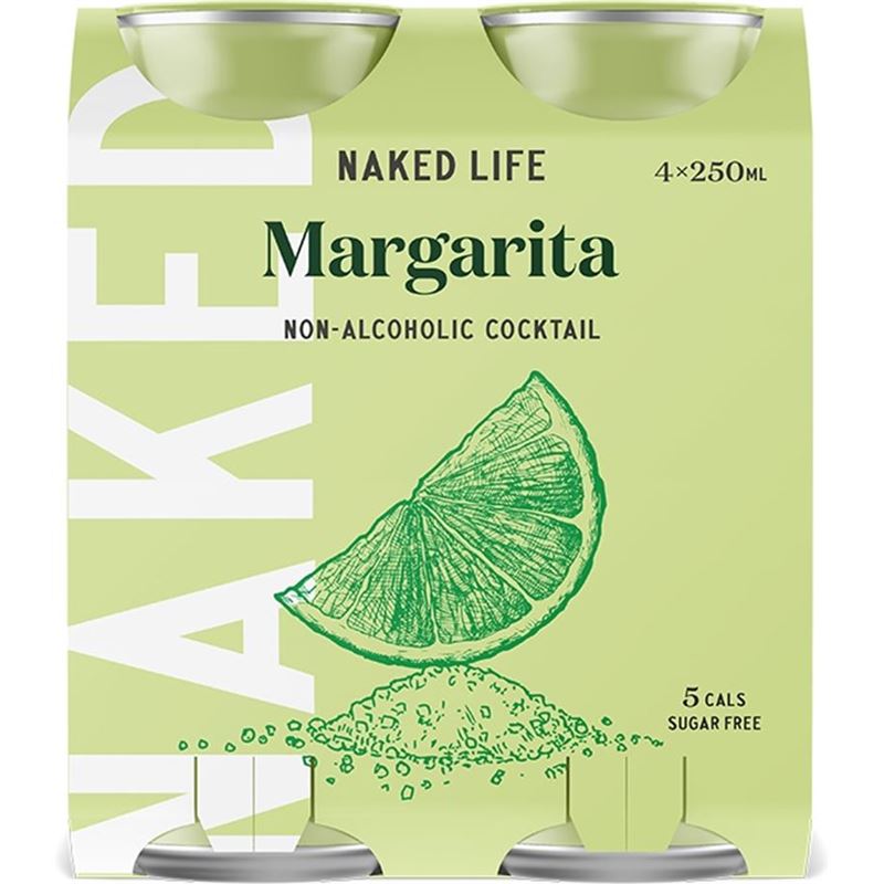 Naked Life – Natural Cocktails Non-Alcholic Margarita 250ml Pack of 4