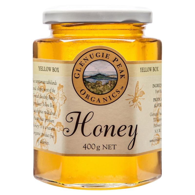 Glenugie Peak Organics – Yellow Box Honey 400g