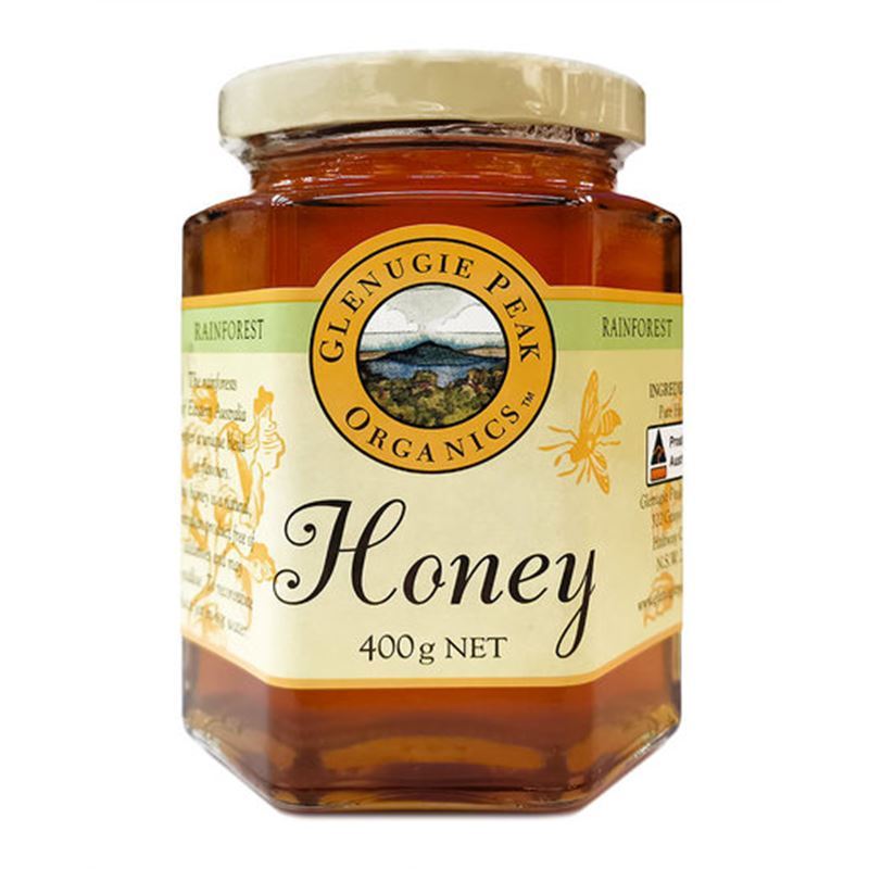 Glenugie Peak Organics – Rainforest Honey 400g