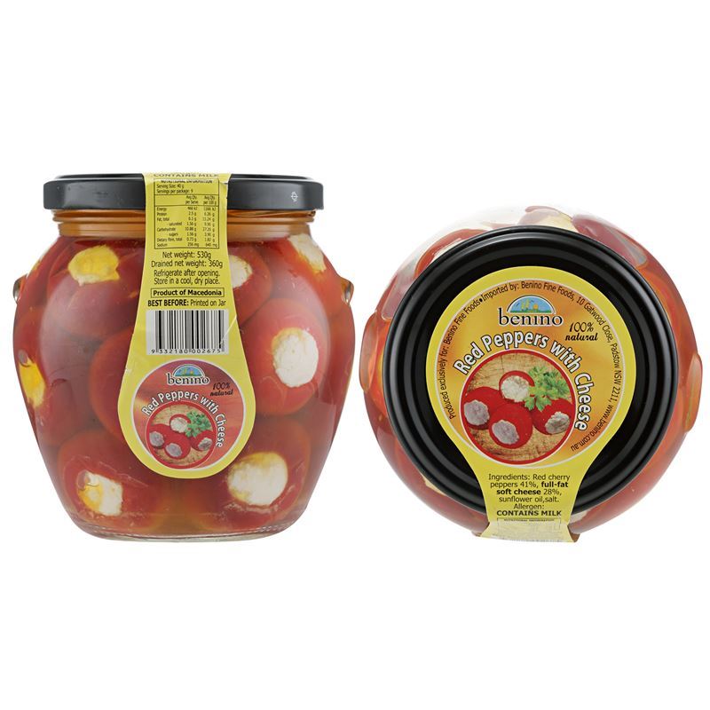 Benino – Red Peppers with Cheese 530g