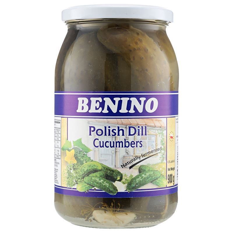Benino – Polish Dill Pickles Natural Fermented 900g