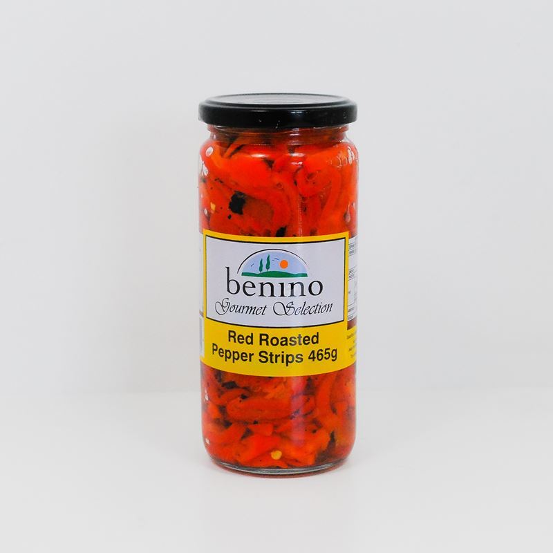 Benino – Roasted Red Peppers Strips 465g