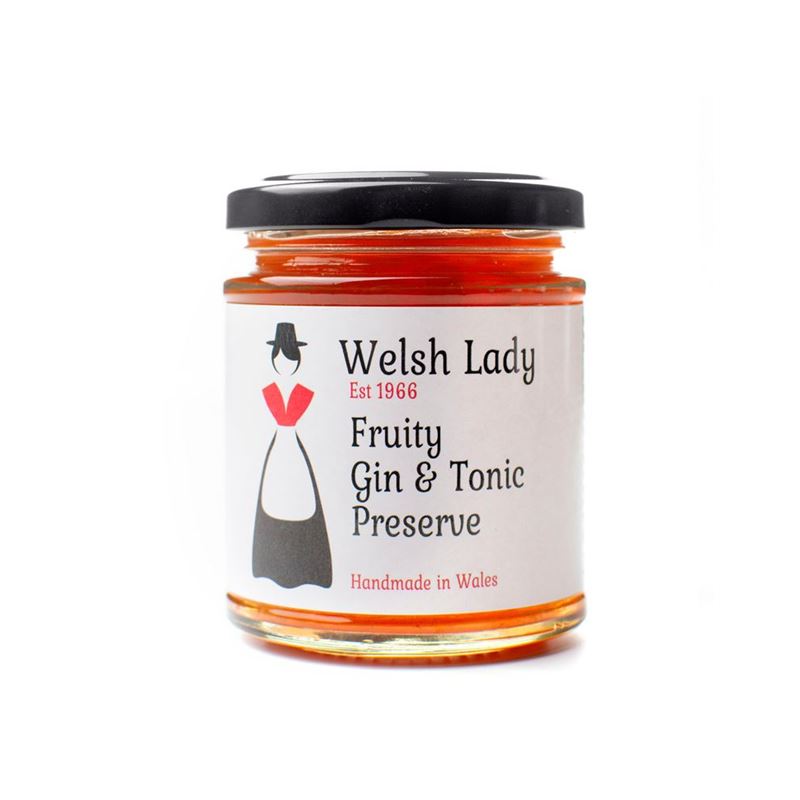Welsh Lady – Fruity Gin & Tonic Preserve Peach, Pear and Raspberry