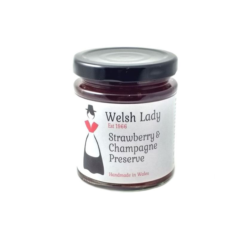 Welsh Lady – Strawberry & Champagne Preserve 227g