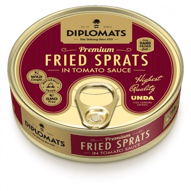 Diplomats – Fried Sprats Tomato Can 240g