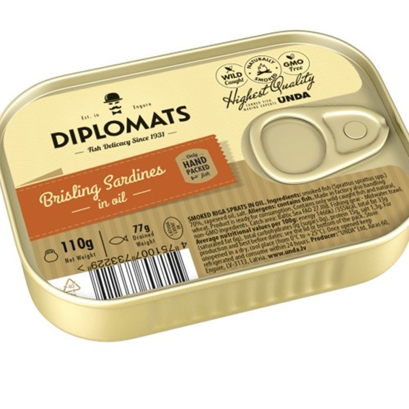 Diplomats – Brisling Sardines Oil 110g