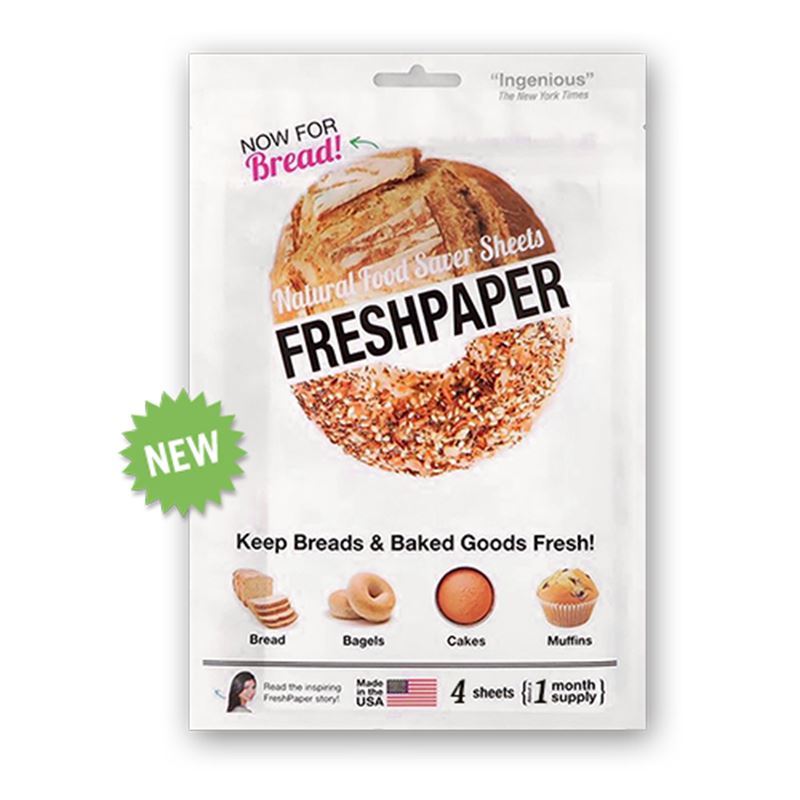 Natural Food Saver 4pc Pack – Keeps Breads & Baked Goods Fresh (Made in the U.S.A)