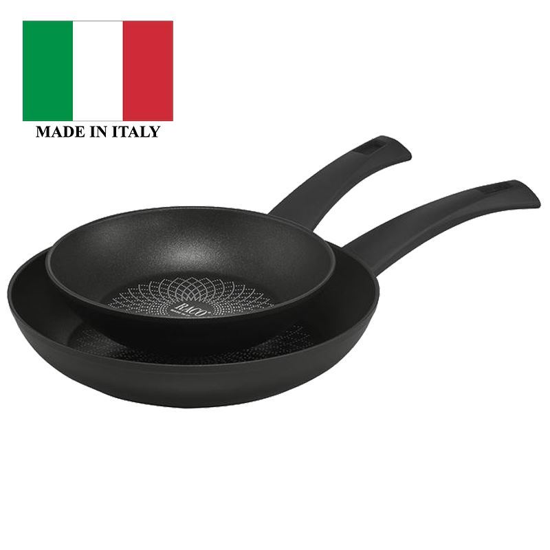 Raco – Bravo Non-Stick Twin Pack Frypan 20 + 26cm  (Made in Italy)