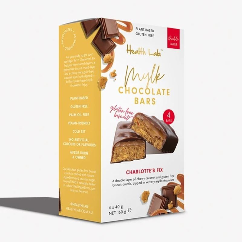 Health Lab – Charlotte’s Fix Mylk Chocolate Bar 40g 4 Pack