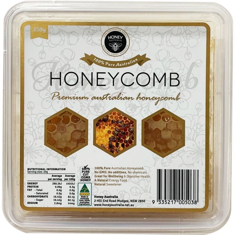 Honey Australia – Honeycomb Honey 350g