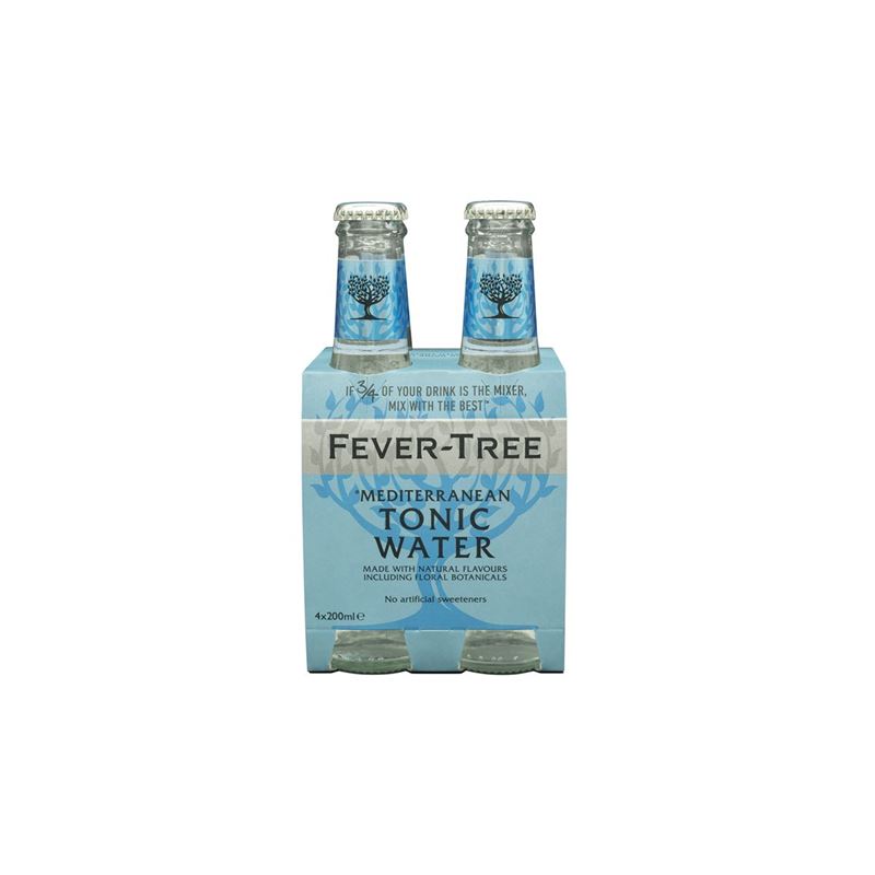 Fever Tree – Mediterranean Tonic Water 4x200ml Bottle
