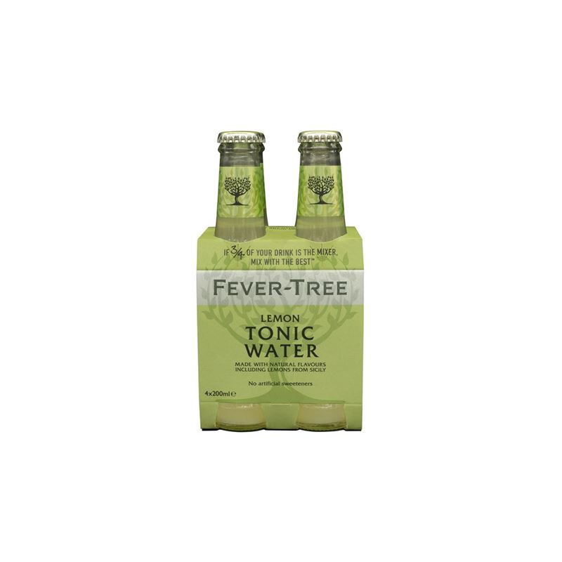 Fever Tree – Lemon Tonic Water 4x200ml Bottle