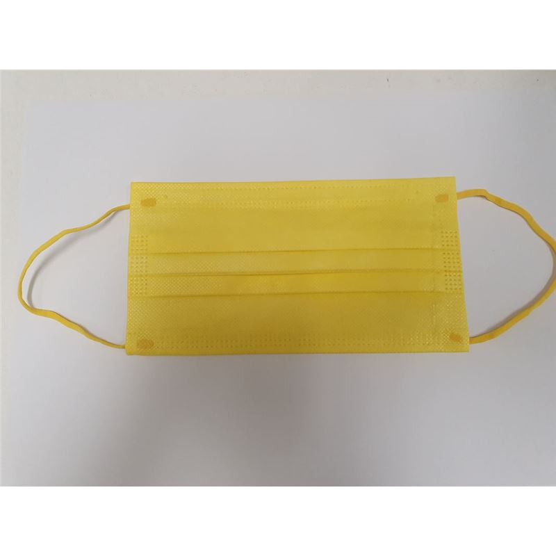3-Ply Disposable Non Medical Face Mask Pack of 10 Yellow