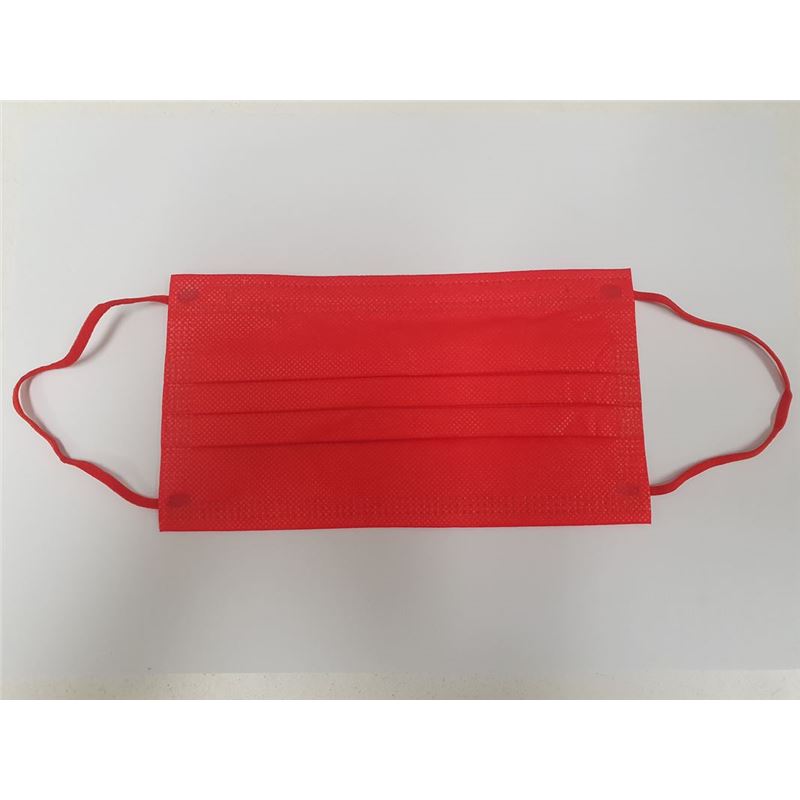 3-Ply Disposable Non Medical Face Mask Pack of 10 Red
