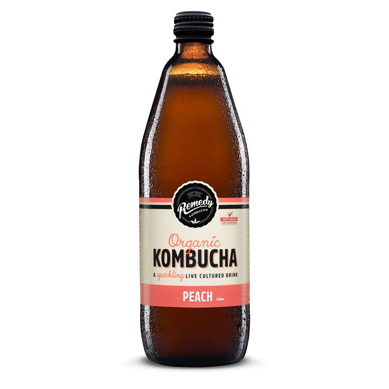 Remedy – Kombucha Peach 750ml