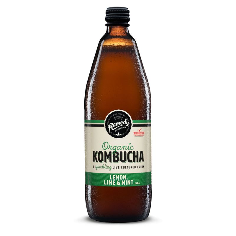 Remedy – Kombucha Lemon, Lime & Mint 750ml