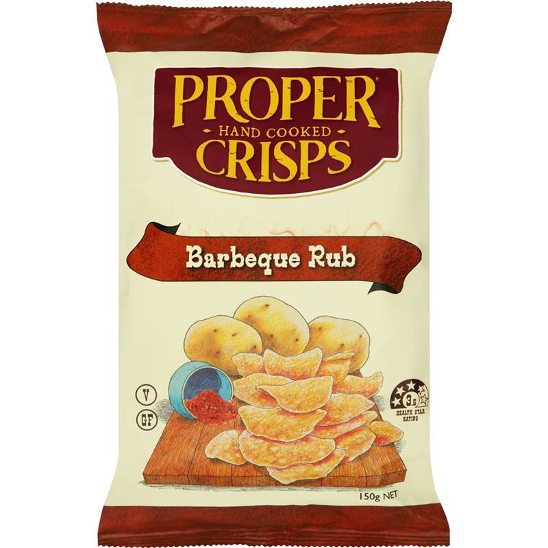 Proper Crisps – BBQ Rub 150g