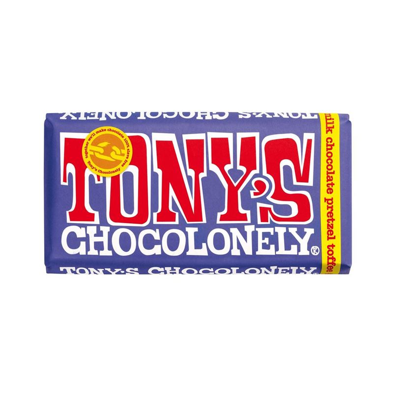 Tony’s Chocolonely – Dark Milk Pretzel Toffee 180g