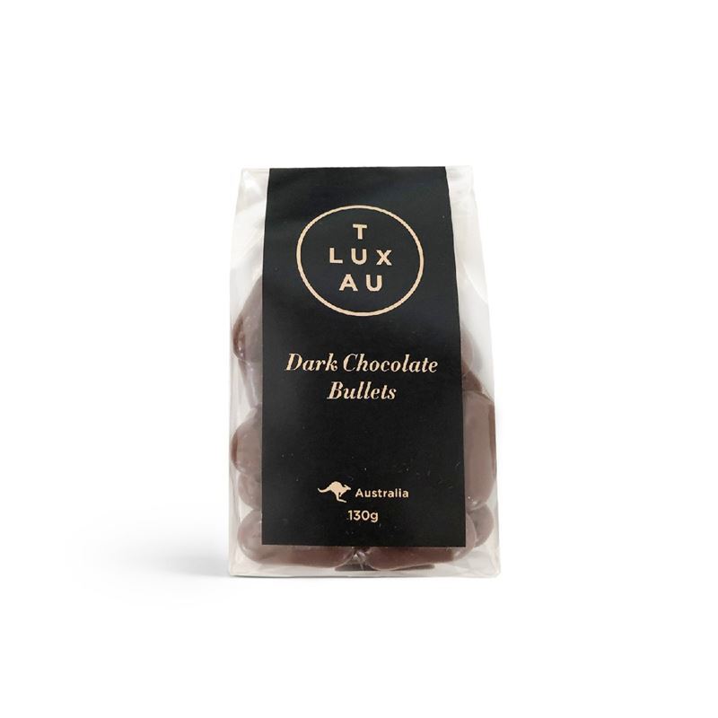 T Lux Au – Dark Chocolate Bullets 130g (Made in Australia)