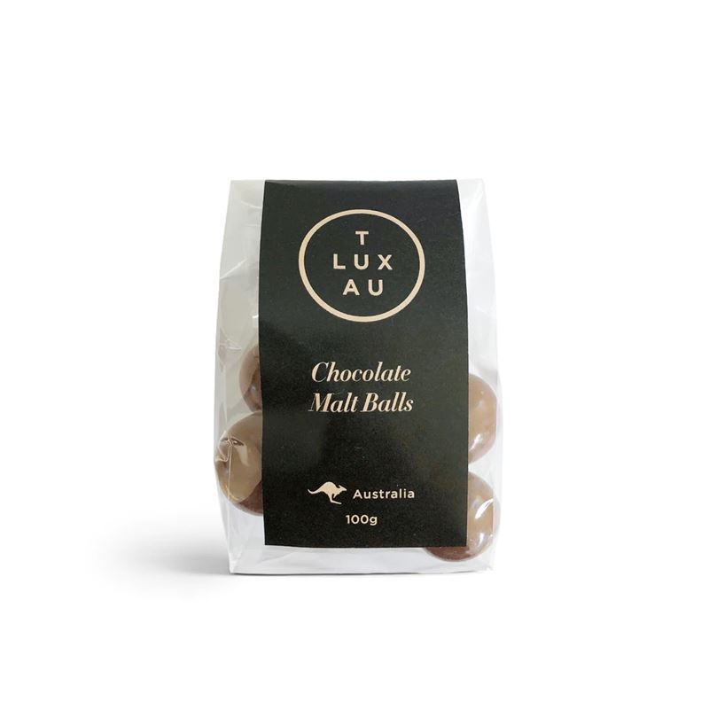 T Lux Au – Chocolate Malt Balls 100g (Made in Australia)