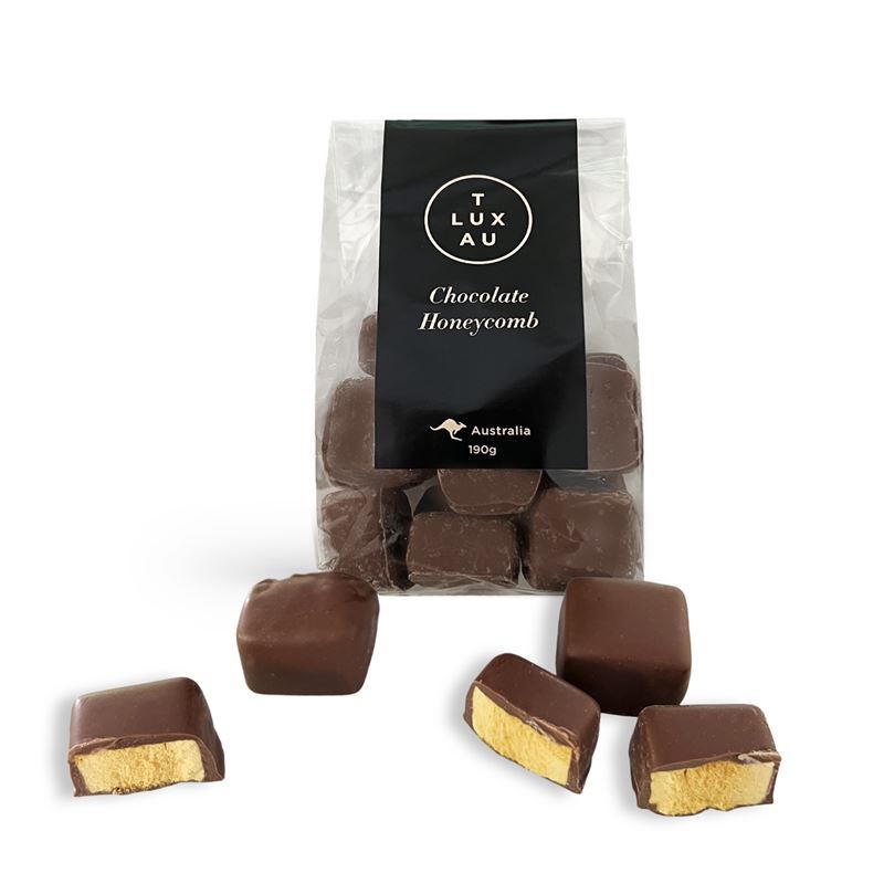 T Lux Au – Chocolate Honeycomb 190g (Made in Australia)