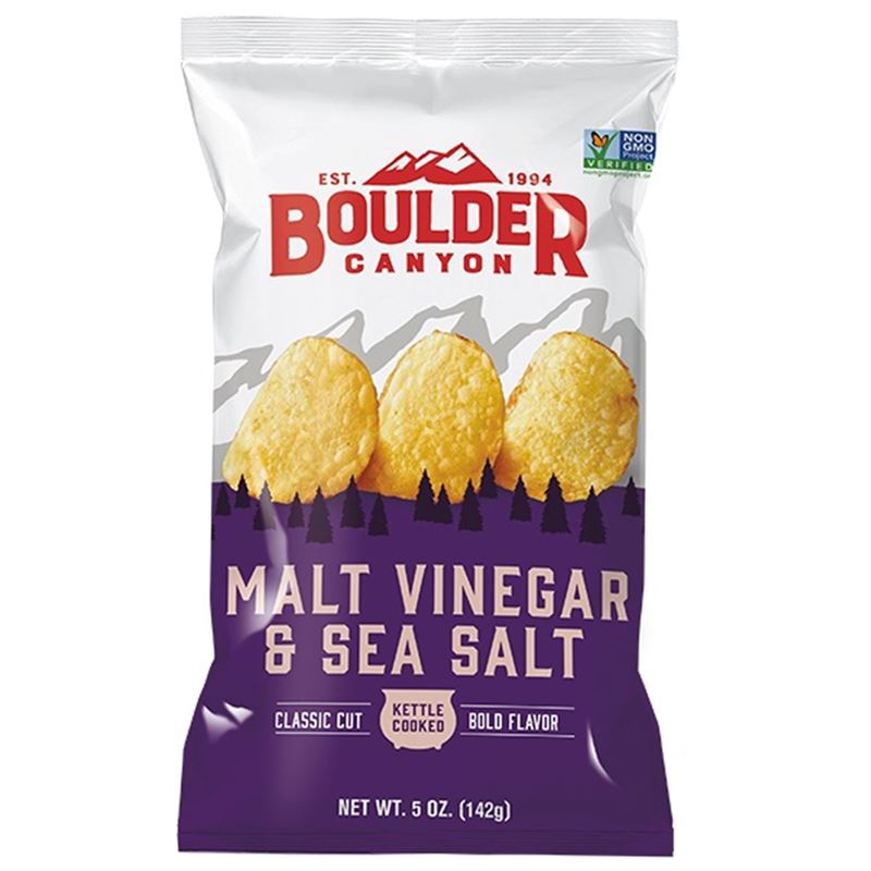Boulder Canyon – Malt Vinegar & Sea Salt Crisps 142g