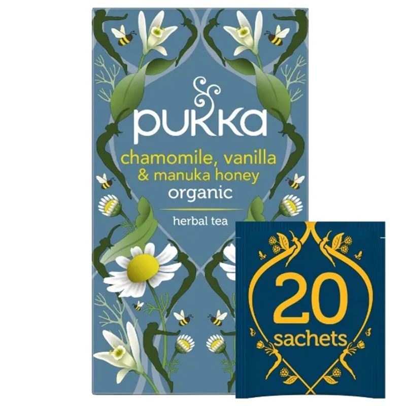 Pukka – Chamomile Vanilla Manuka Honey Tea Bags Pack of 20