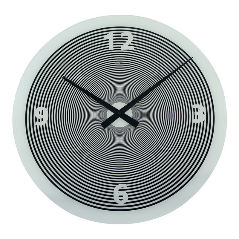 Degree – Spin White 50cm Glass Clock