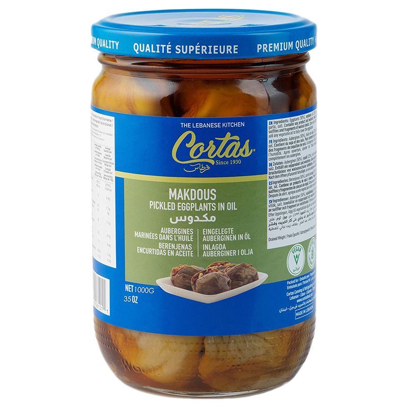 Cortas – Makdous Pickled Eggplants in Oil 907g