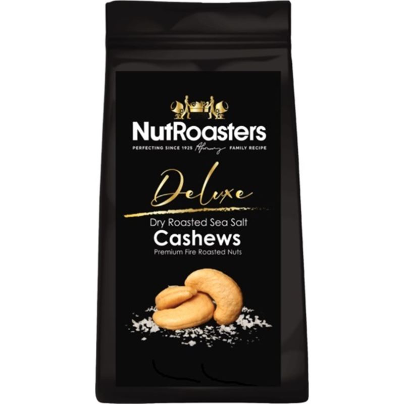 NutRoasters – Dry Roasted Sea Salt Cashews Deluxe 180g