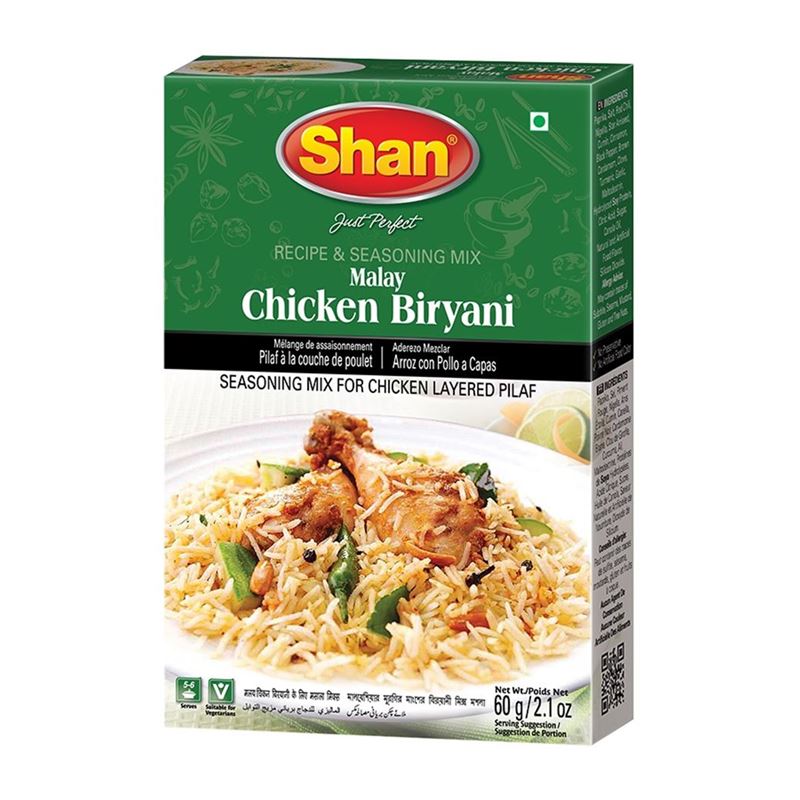 Shan – Recipe & Seasoning Mix Chicken Malay Biryani 60g