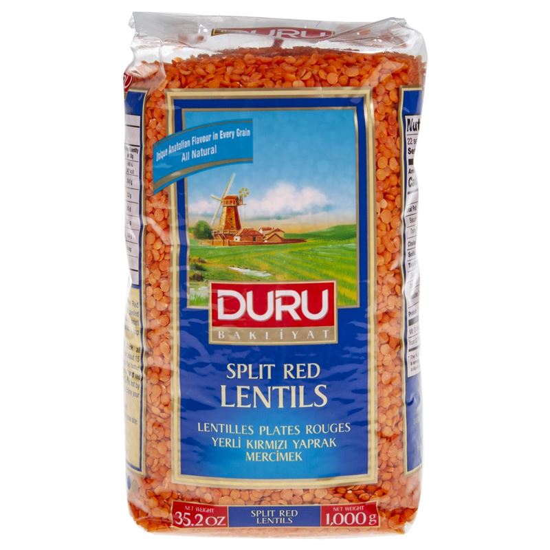 Duru – Red Split Lentils All Natural 1Kg