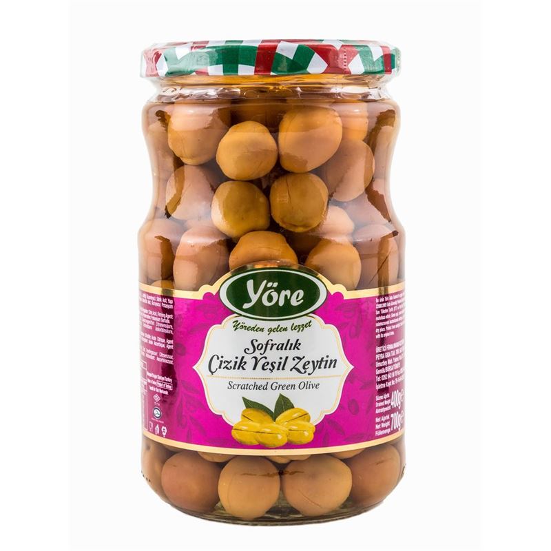 Yore – Green Cizik Scratched Olives 690g