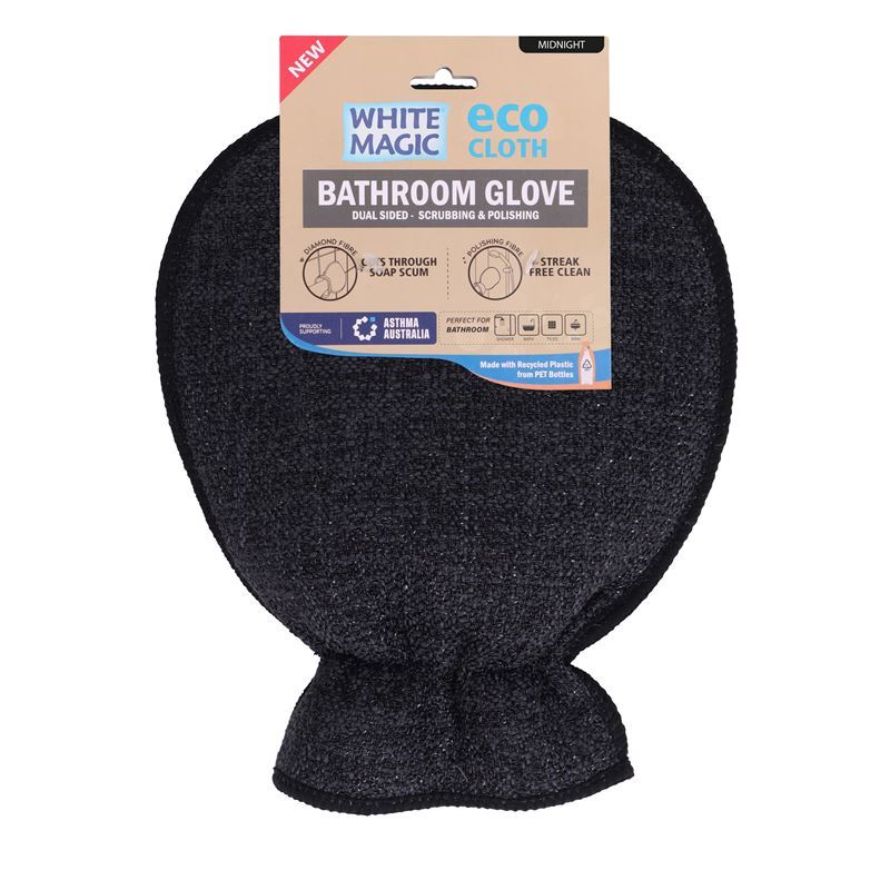White Magic – Eco Cloth Dual Sided Bathroom Glove Midnight