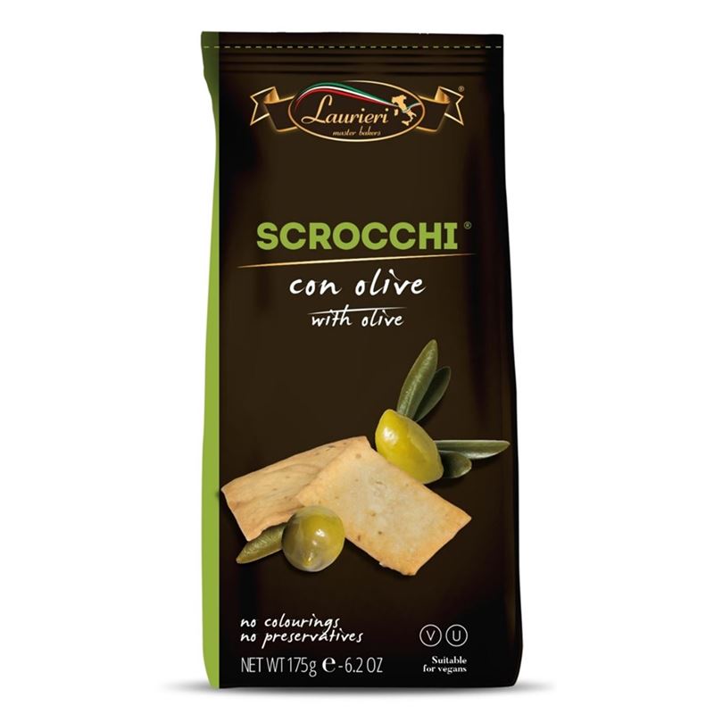 Fratelli Laurieri – Scrocchi Rustic Crackers Olive 175g