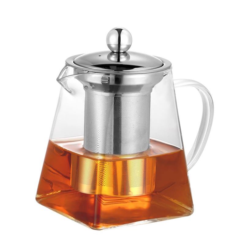 Zuhause – Ezra Glass Tea Pot with Stainless Steel Infuser 600ml