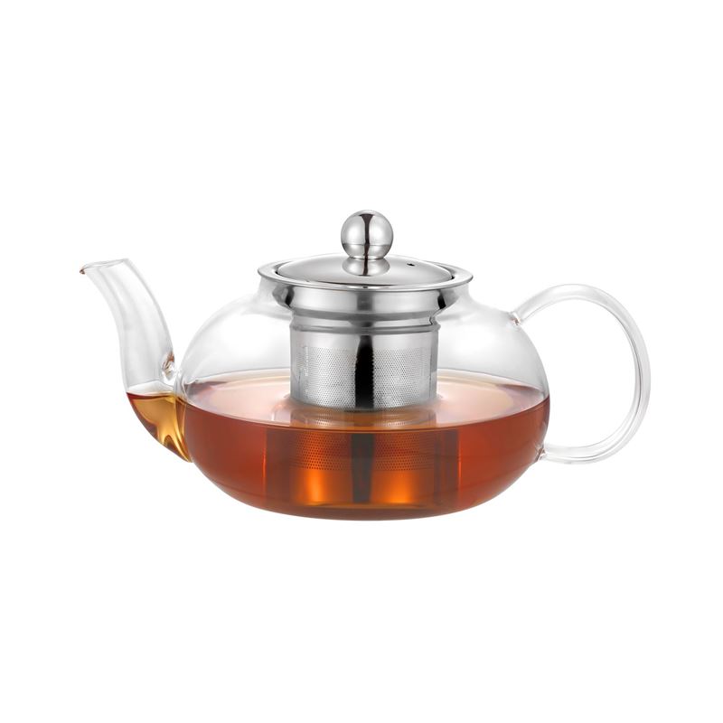 Zuhause – Oskar Glass Tea Pot with Stainless Steel Infuser 800ml